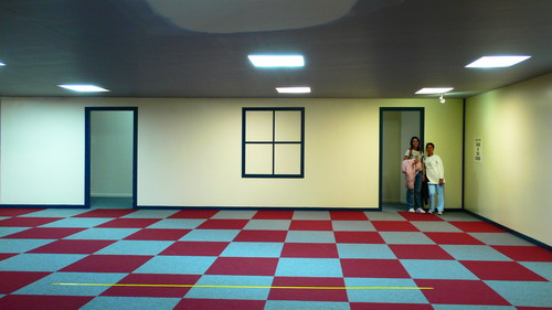   (Ames room)  10